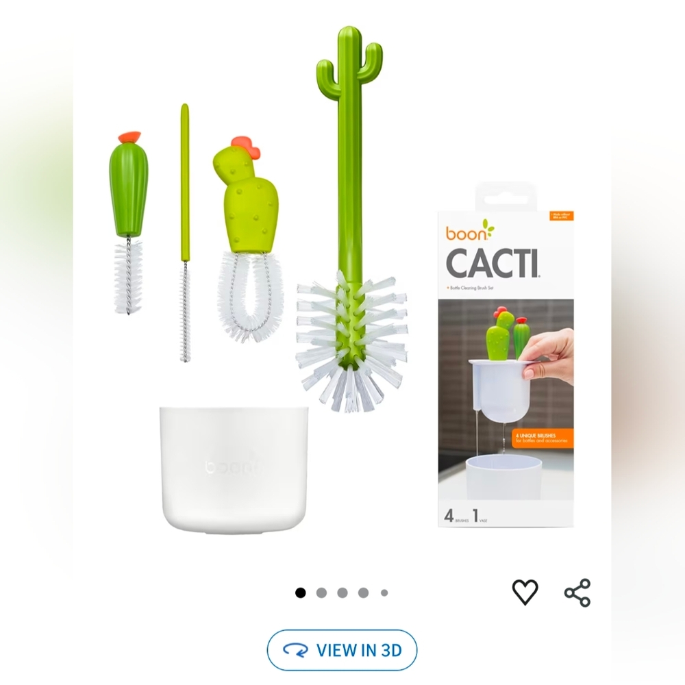 Boon Cacti Bottle Cleaning Brush Set